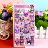 Leuchtende Niedliche Sanrio 3D Relief Aufkleber Kawaii Mädchen Kuromi Cinnamoroll My Melody Kristall Aufkleber Kinder Dekorations Aufkleber Packungen