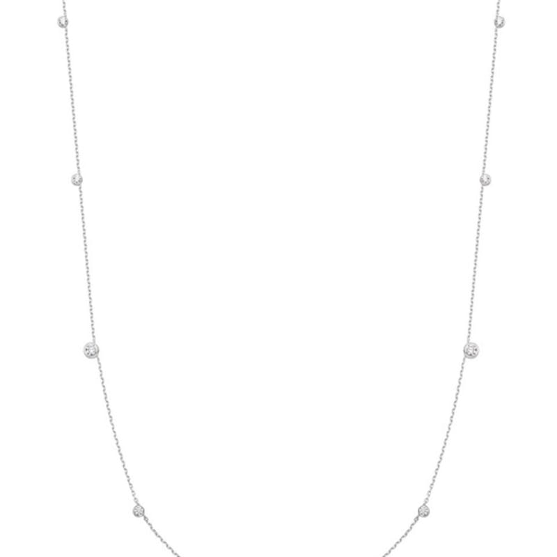 ANIA HAIE Silver Bezel Cubic Station 925 Silver Necklace N065-06H