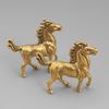 Creative Brass Horse And Monkey Cute Statue Key Chain Pendant Home Office Desktop Ornaments Funny Toys
