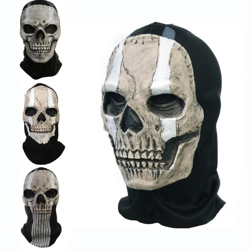 Masque Squelette Fantôme Call of Duty Warzone 2 Même Style que le Jeu Masque Effrayant Horreur pour Halloween Bal Masqué Événements Cosplay