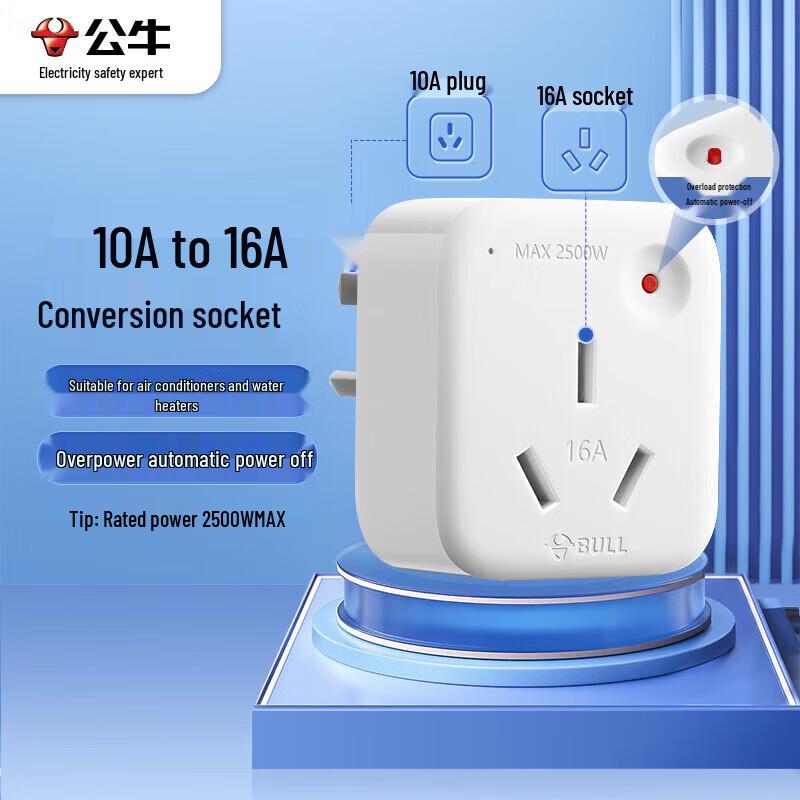BULL GN-901T Smart 10A-16A AC Converter Plug