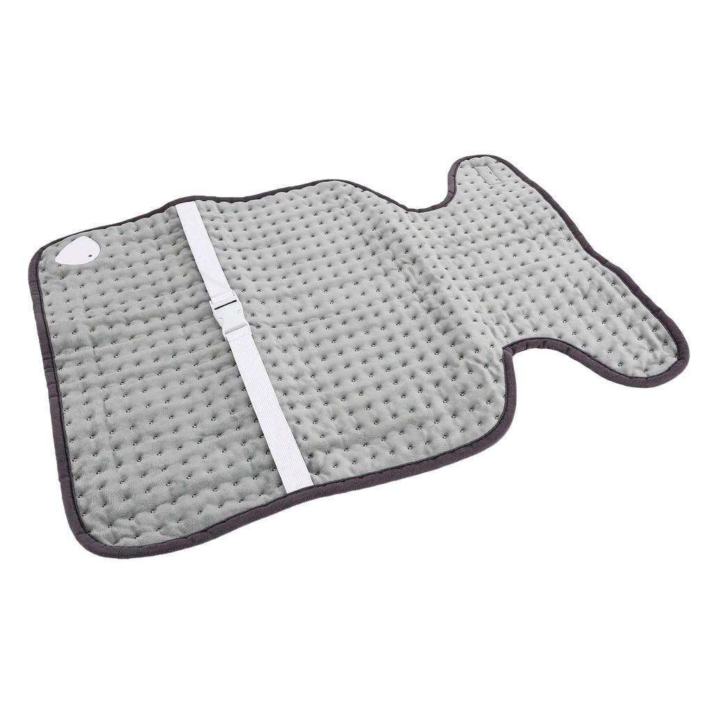 Tapis Chauffant Électrique pour le Dos 6 Niveaux de Chaleur 4 Minuteries Protection d'Arrêt Automatique Tapis Chauffant Lavable