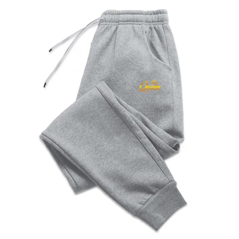 Golden Queen Printing Womens Tracksuit Trousers Fashion Casual Fitness Sports Jogging Pants Versatile Daily Sweatpants