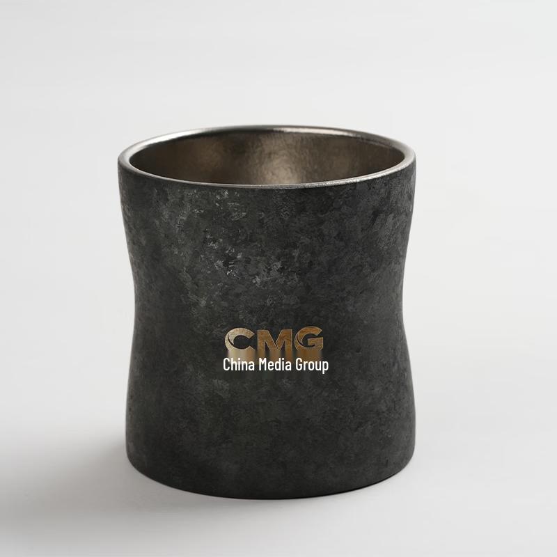 CCTV Cultural Double-Layer Titanium Coffee Cup