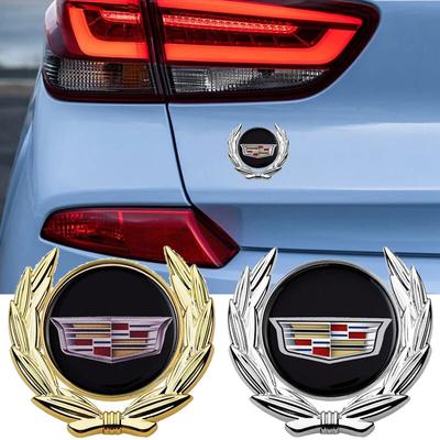 3D Metal Car Fender Side Emblem Sticker Window Rear Trunk Badge for ATS BLS CT5 CTS STS XT6 XTS Escalade Deville DTS