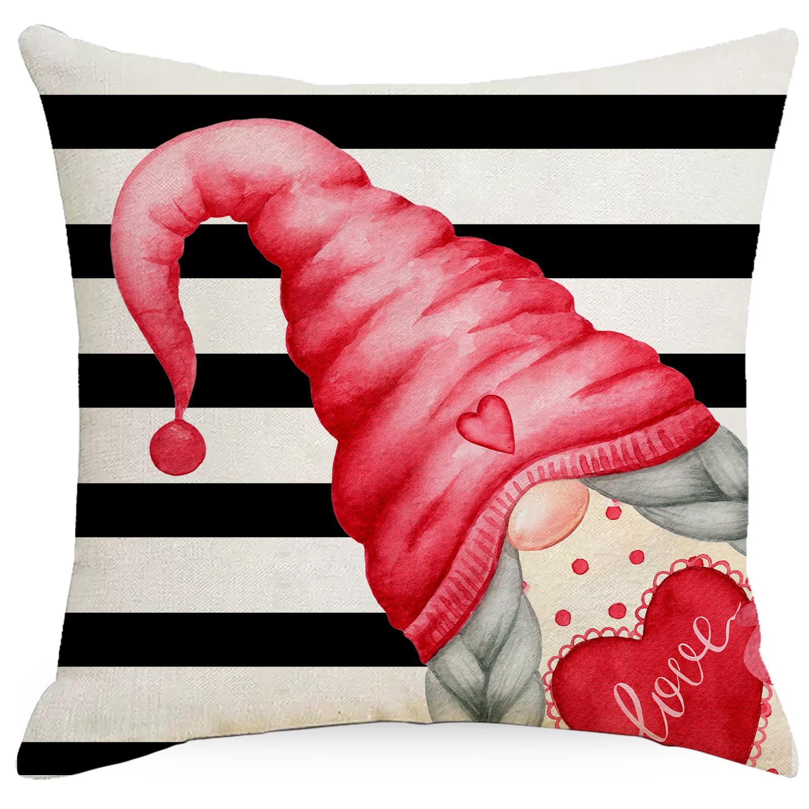 

Новая наволочка на подушку ко Дню святого Валентина Домашняя ткань Диван Лен С принтом Подушка Наволочка для спальни 45 * 45Cm without pillow core