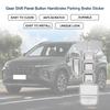 TUCKBOLD Gear Shift Panel Button Handbrake Parking Brake Sticker Silver Tone 1 Set for Hyundai Tucson 2022 2023 Hybrid