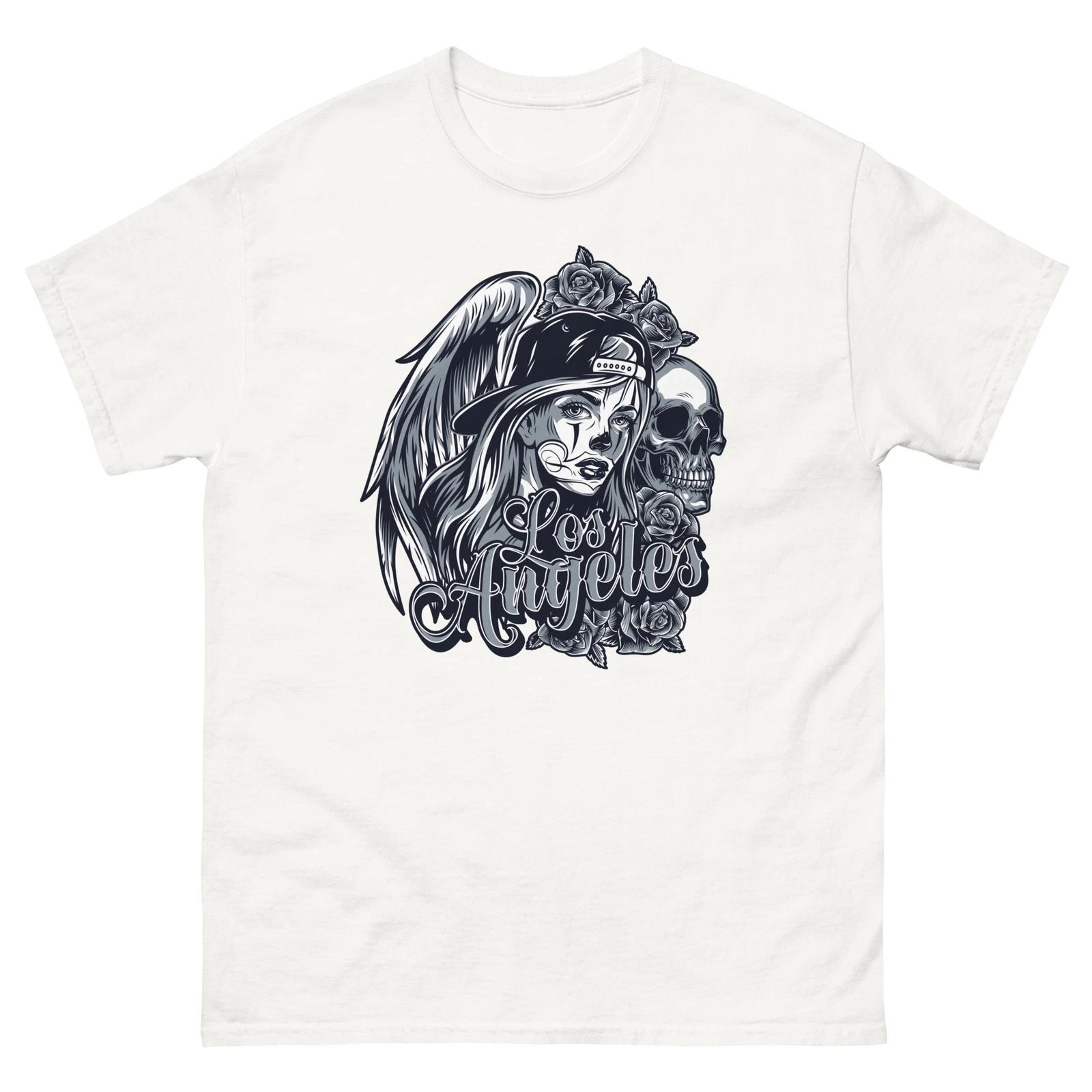 OLD SCHOOL CHOLO LOWRIDER CHOLA LOS ANGELES LOWRIDER TATTOO Men s classic tee S