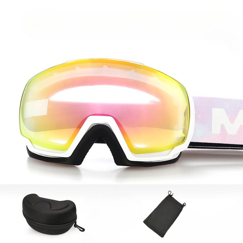 Spherical Ski Goggles Double Anti-fog Adult Ski Glasses Guangzhou Equipped with Snow Goggles Sports Outdoor Goggles.