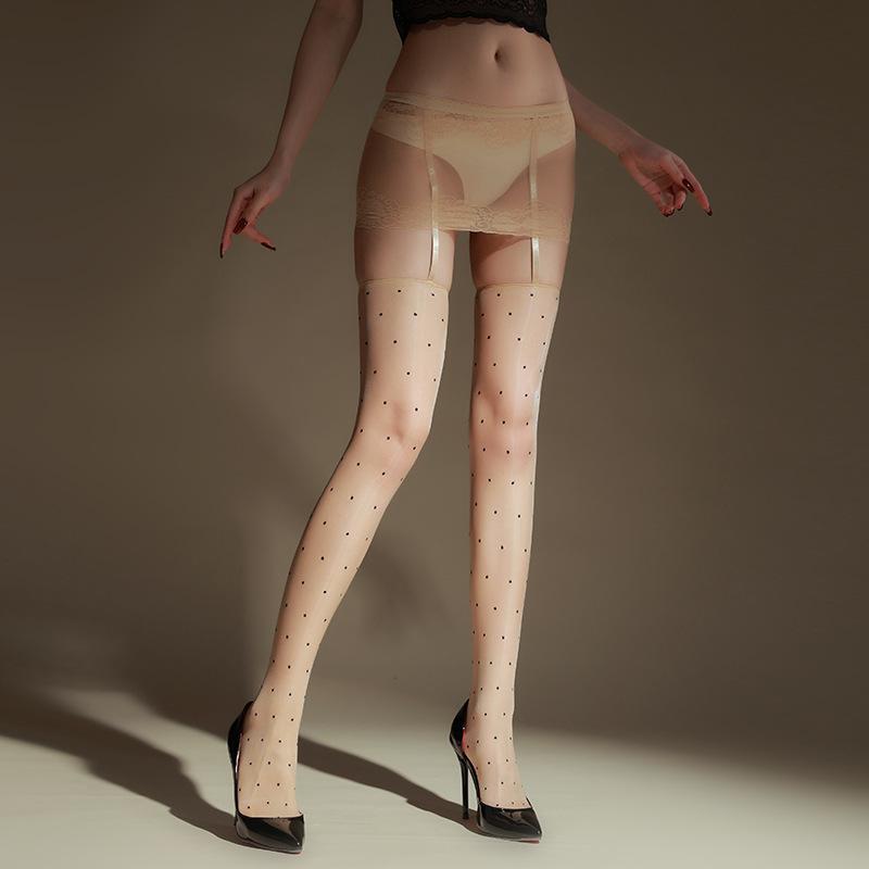 Women Sexy Stockings Lace Transparent Ultra Thin High Socks Exotic Lingerie Aurora Pantyhose With Skirts Night Club Wear