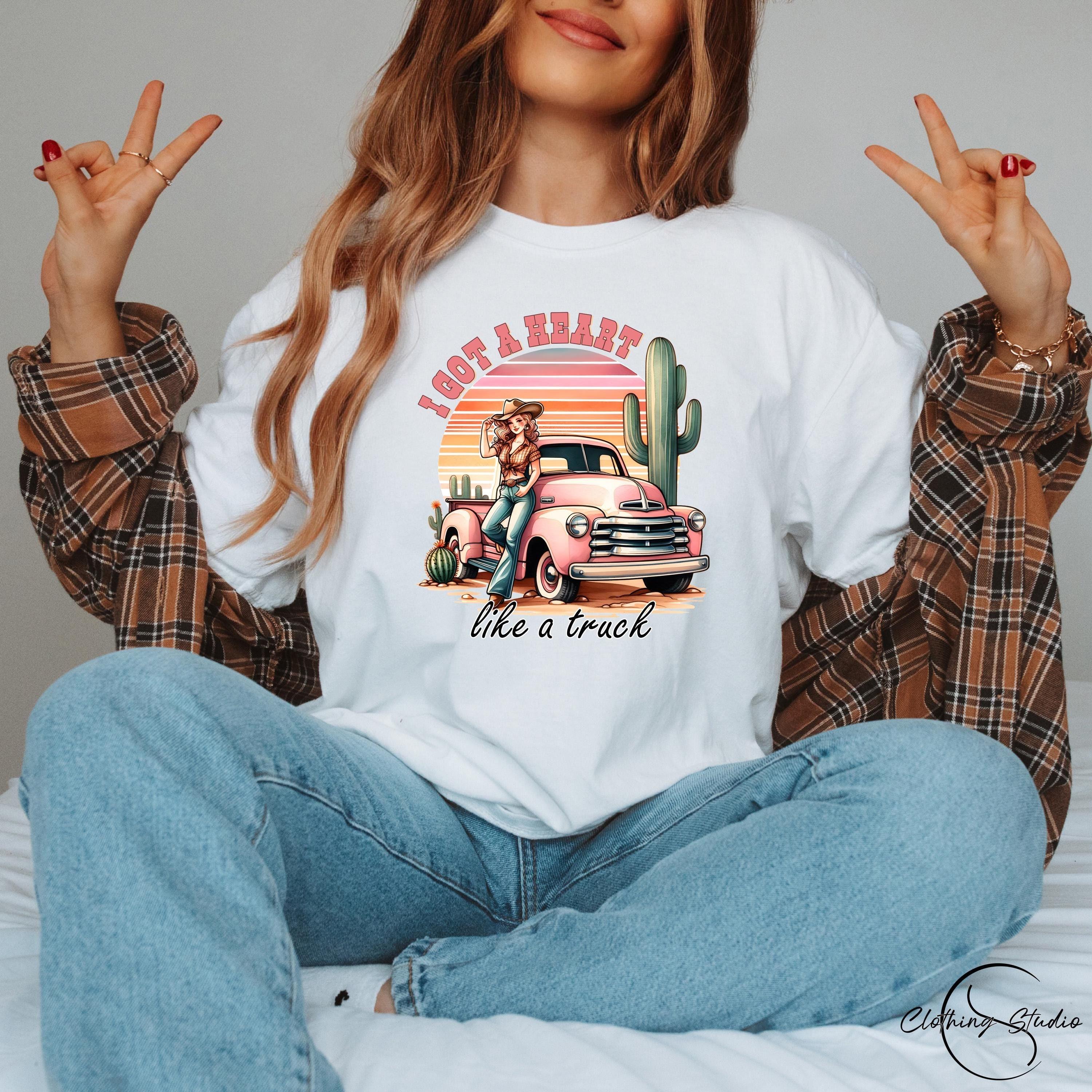 Heart Like A Truck Shirt I Got A Heart Like A Truck T-Shirt Country Music Tops S белый