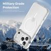 For iPhone 17 Pro Magnetic Case Compatible with MagSafe TPU PC Clear Phone Cover