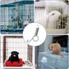 Spring Cage Latch Door Spring Hook Metal Finger For Fixing Rabbit, Dog, Cat, Parrot, Guinea Pig, Bunny, JSM Pet Cage Door(10Packs)