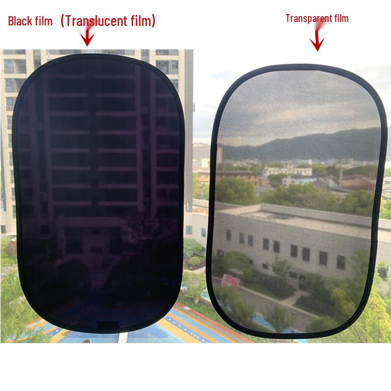 Car Side Window Cartoon Sun Shade - Heat Insulation & Light Blocking PVC Film