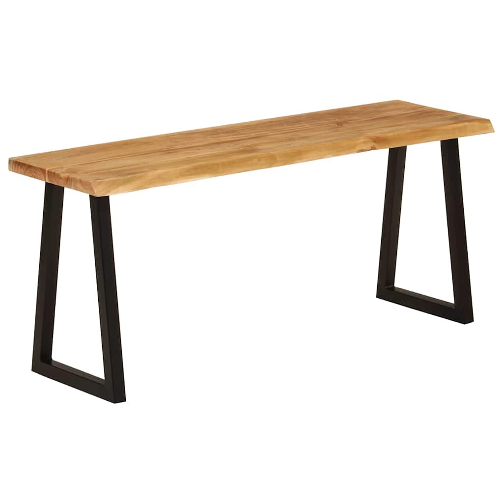 Bank Baumkante 105 cm Solid Acacia Wood
