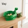 3D Printed Pleated Dish Gift Bag Shaped Storage Tray, Catchall Bowl for Candy, Reusable PLA Tray Festive Table Centerpiece Entryway Shelf, Xmas