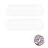[LUYING] Round Clear Clip Covers for Badge Storage, 20-Pack, Compatible with 58mm Badges, Transparent Round Shape, Perfect for Collecting,