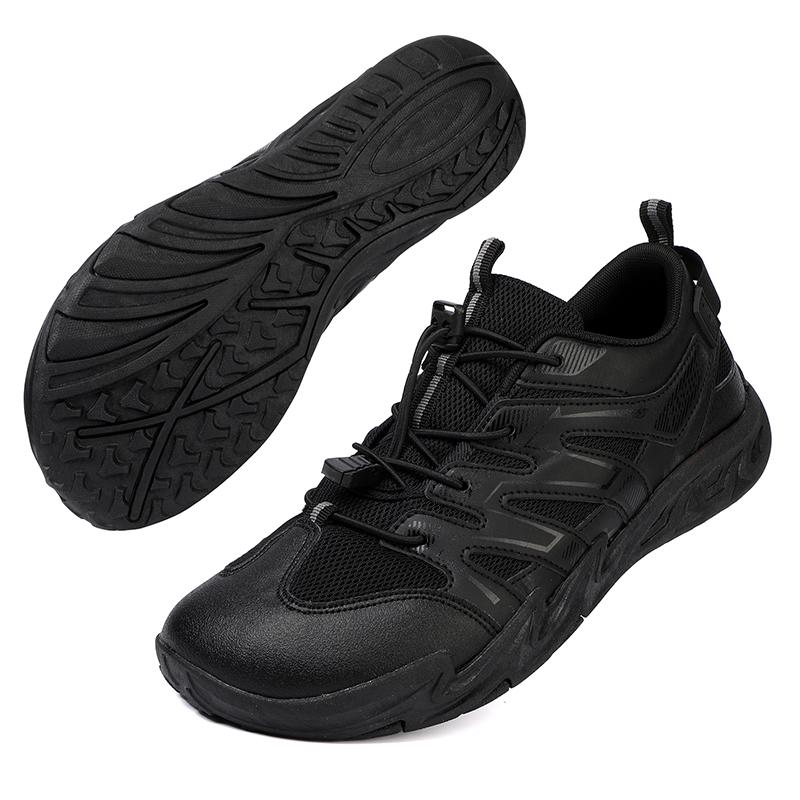 

Breathable Mesh Hiking Shoes Non-slip Wear-resistant Men Women Outdoor Sneakers Soft Sole Casual Trainers for Trekking Camping 36 чёрный