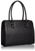 LA CASETTA Synthetic Leather Business Tote Bag (A4 Compatible) 0483 Black