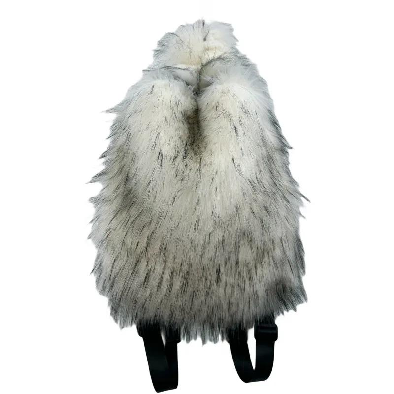Faux Fur Backpacks for Women Travel
