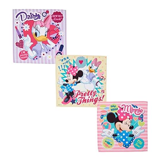 Marushin Handkerchiefs 3-Pack, Quick-Drying, Antibacterial & Deodorizing, Disney Minnie Mouse Mei Make Lovely , Disney, Kindergarten/School