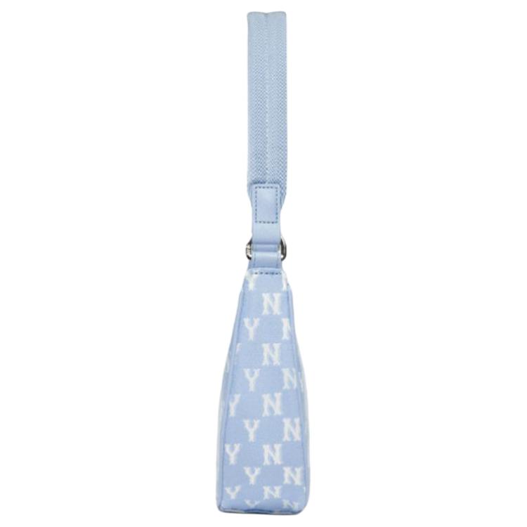 New MLB Monogram Collection Polyester Shoulder Bag, Handbag, Shoulder Bag Women's Baby Blue 3ABQS012N-50BLL