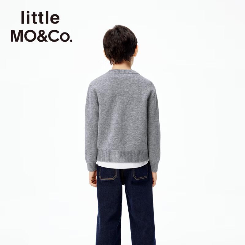 Little MO&Co. Kids' Wool-Blend Panda Embroidered Sweater