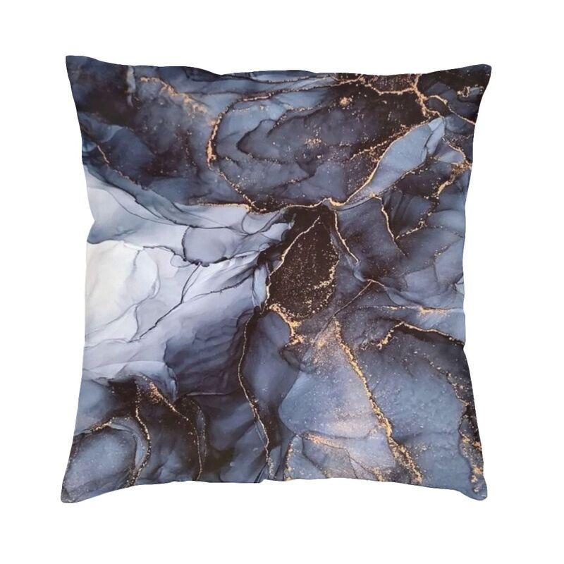 Marble Teal Agate Pattern Cushion Cover 45X45 Home Decor 3D Printing Marble Texture Throw Pillow For Living Room Two Side