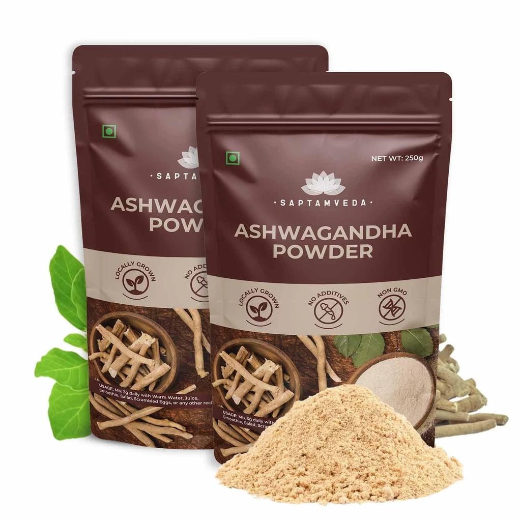 Saptamveda Ashwagandha Powder 250gm Each Set Of 2