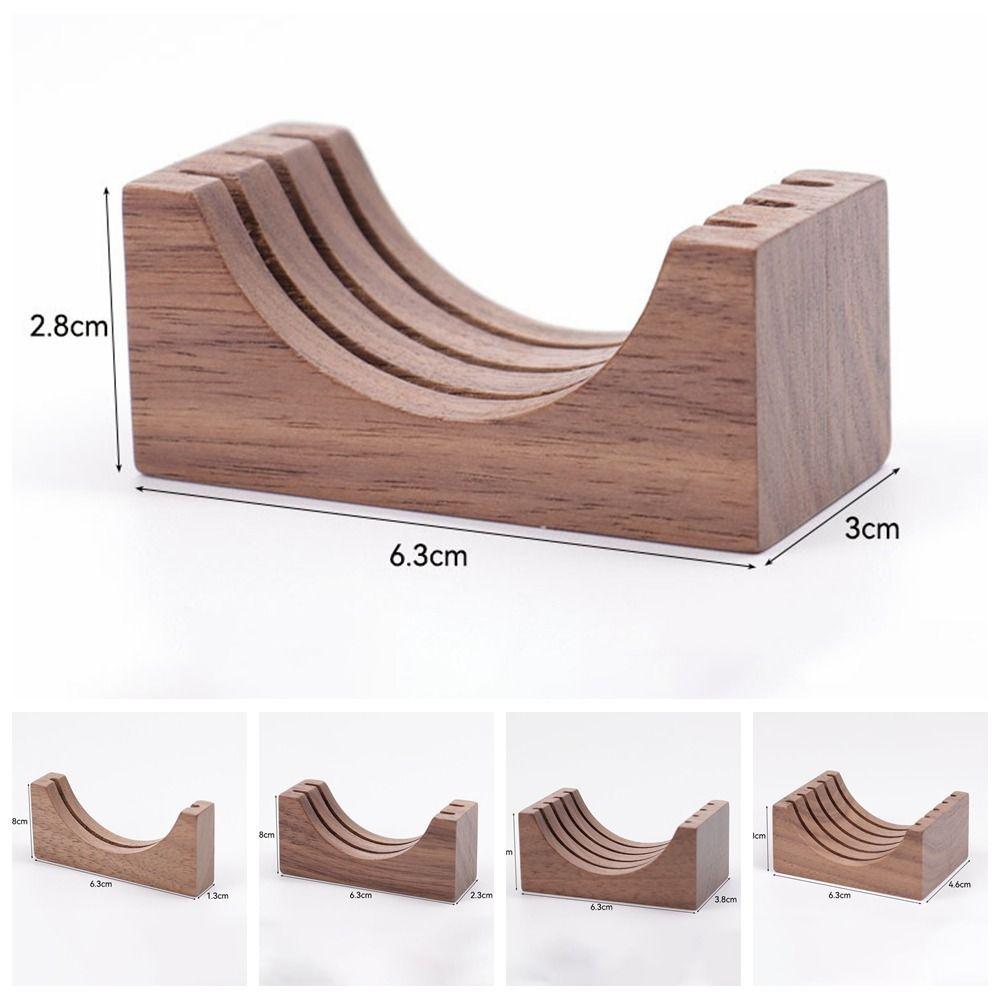 51MM/53MM/58MM Espresso Filter Storage Rack Wooden Coffee Puck Screen Stand Universal