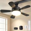 Duct Ceiling Fan Light Energy Tatami Mat DC LED Ceiling Color Temperature Timer Remote Energy No Installation Lighting Air Heat Ventilation E26 Rail