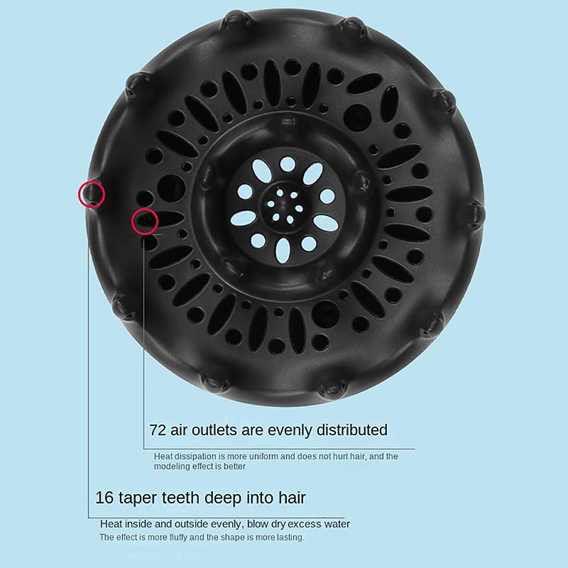 Capac difuzor uscător de păr Diametru adecvat 4,35-4,65 cm Capotă Suflantă Curly Styling