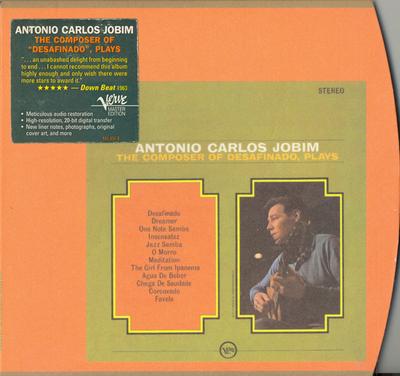 CD ANTONIO CARLOS JOBIM - The Composer Of Desafinado, Plays 5214312 Verve Records 1997 UK Jazz Used