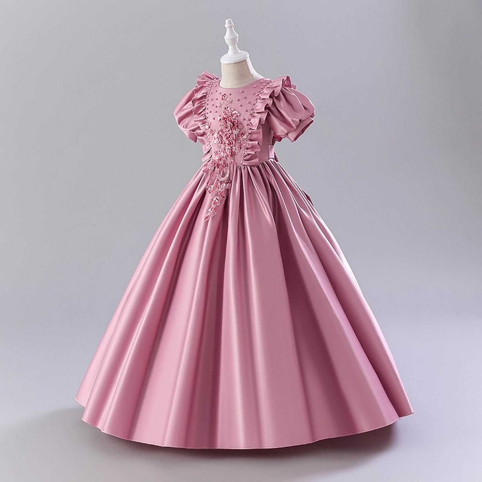 

Платье принцессы для девочек для выступления 150 розовый