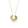 Minimalist Sun Pendant Gold Necklace Fashionable Layering Choker Jewelry Unique Luxury Design