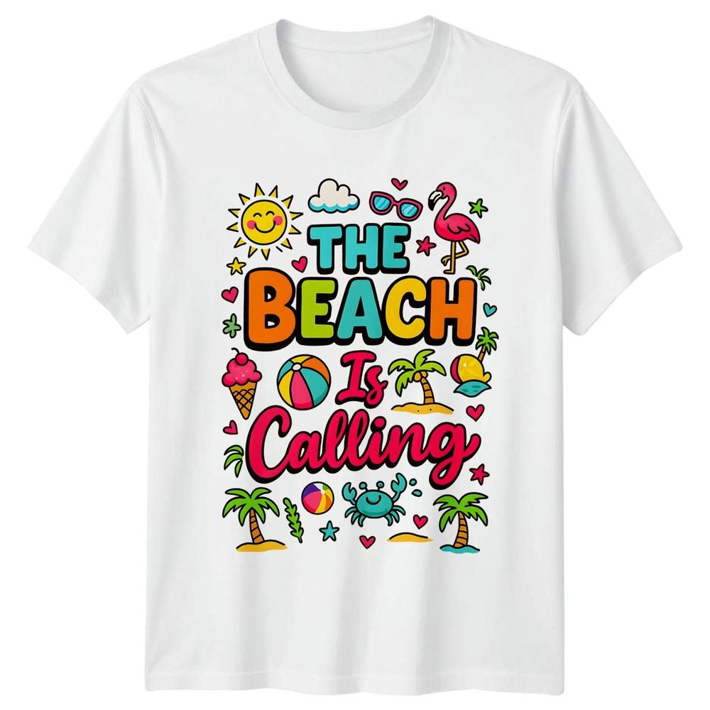 The Beach Is Calling TShirt Vacation Planning Beach Summer Holiday S