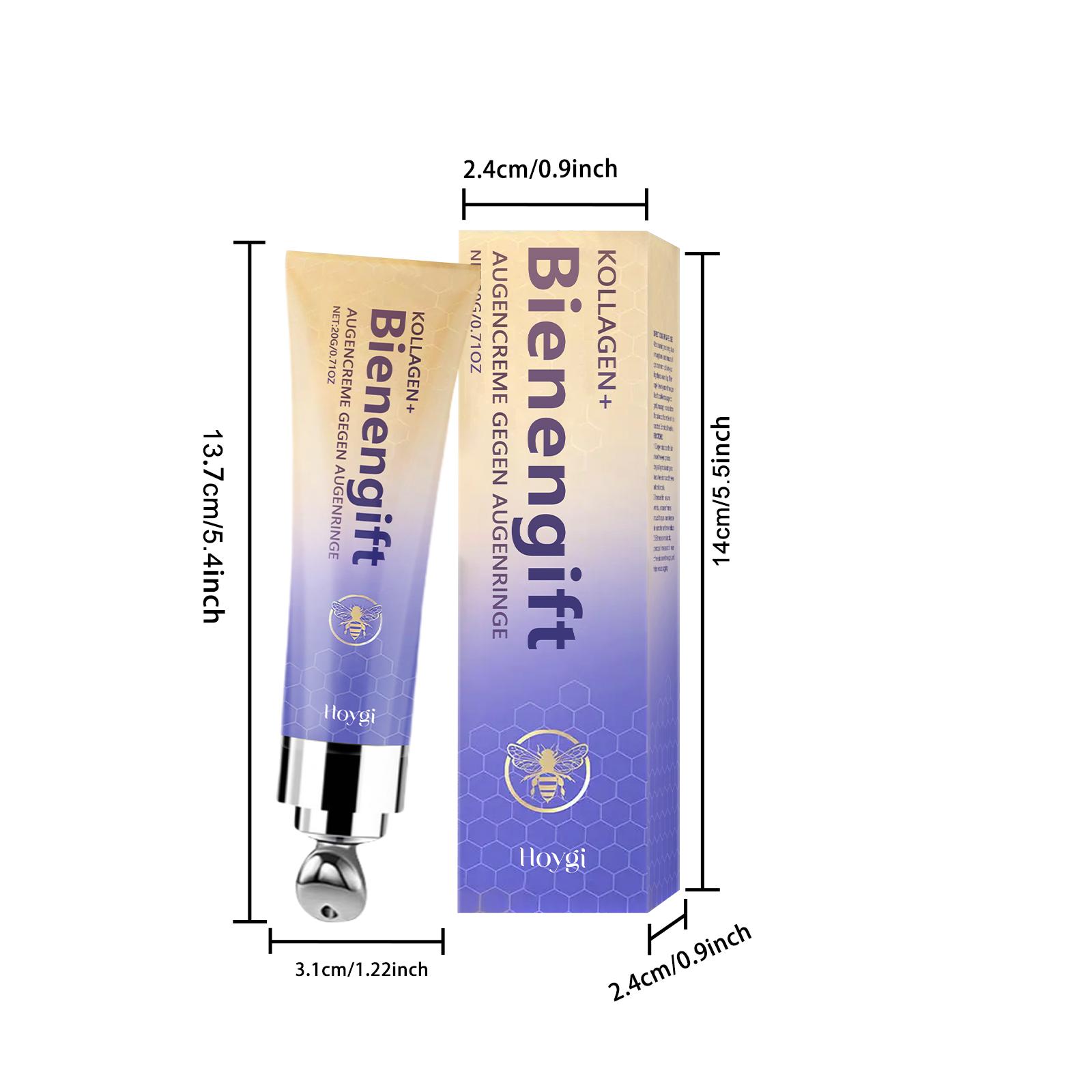 

Укрепляющий крем для глаз с пчелиным ядом Коллаген Уменьшает отечность и темные круги Разглаживает мелкие морщины Крем для глаз Осветляющий Уход за глазами Уход за кожей