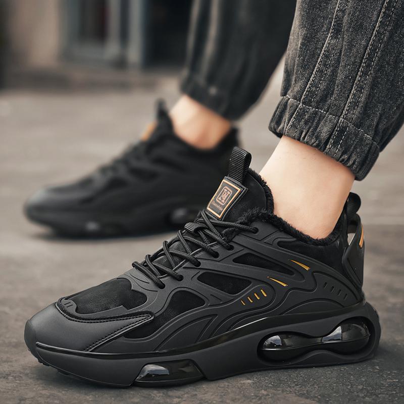 

2024 Мужские кроссовки высокого качества Зимние дышащие Модные для бега Мужская спортивная обувь Теплая плюшевая подкладка Удобная классическая повседневная обувь 45