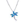 European and American Coconut Tree Pentagram Pendant Necklace with Versatile Temperament and High End Feel