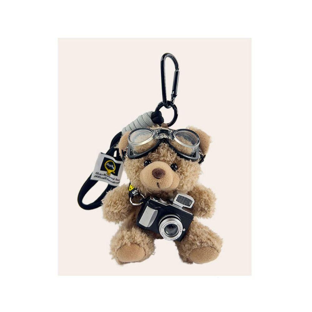 Sunglasses Plush Bear Pendant Sweater Car Key Ring New Stuffed Toys Bag Pendant Gifts