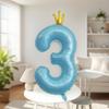 Shicai Crown Number Balloon for Kids Birthday Party Decorations