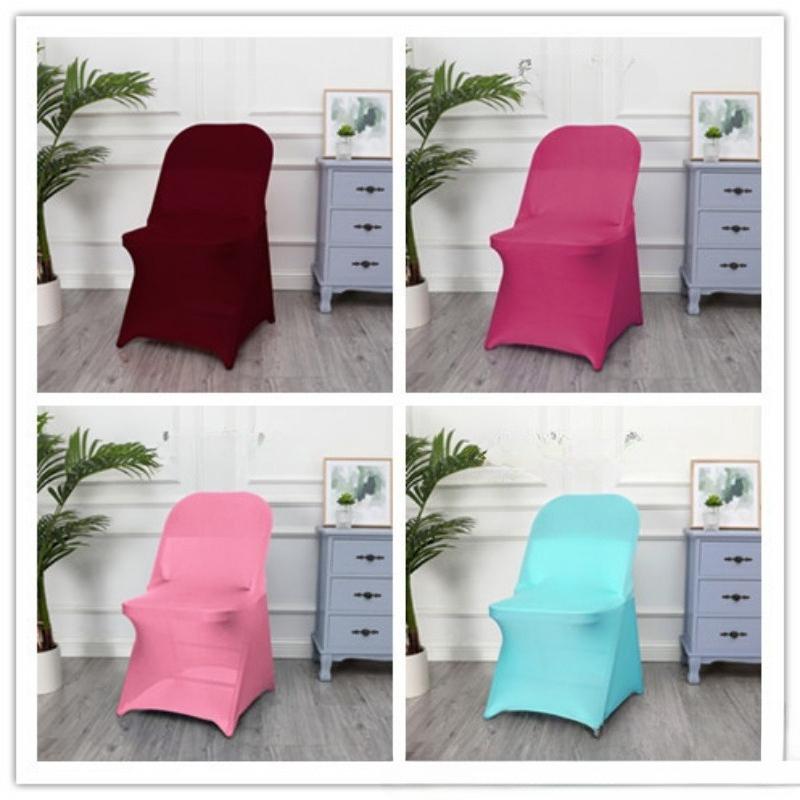 1/2/5 PCS Stretch Spandex Wedding Chair Cover for Weddings Birthdays Parties Events Hotels Banquets