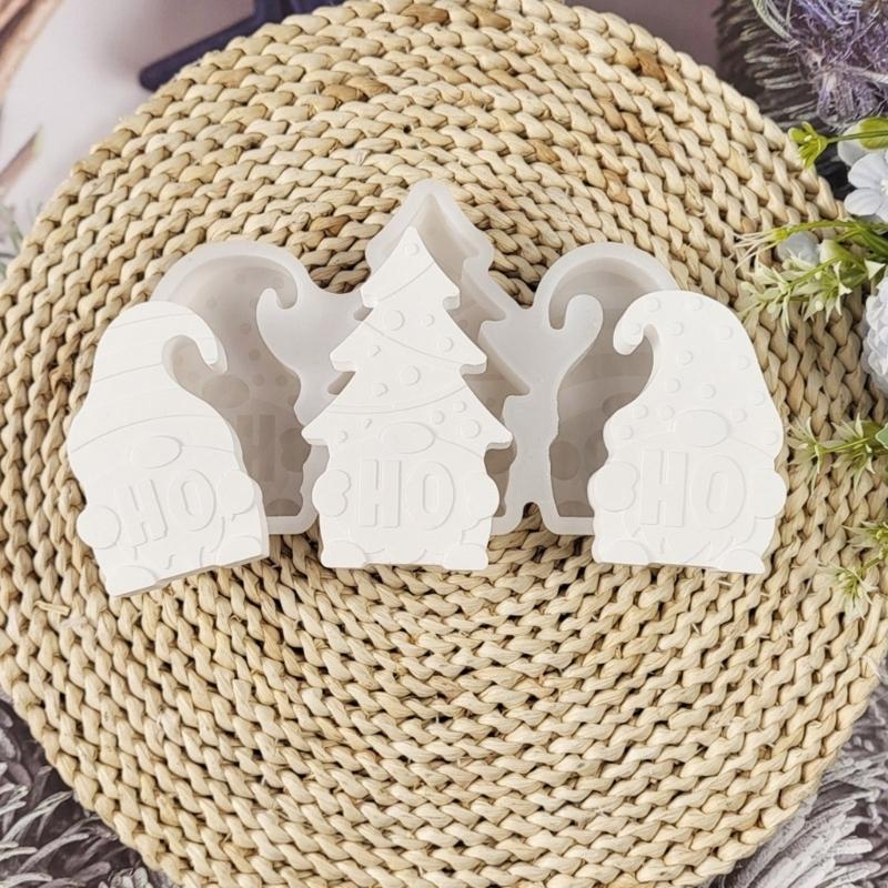 Flexible Sturdy Silicone Epoxy Resin Castes Mold Christmas Shaped Tray Dishes Molds for Craft and Home Decoration