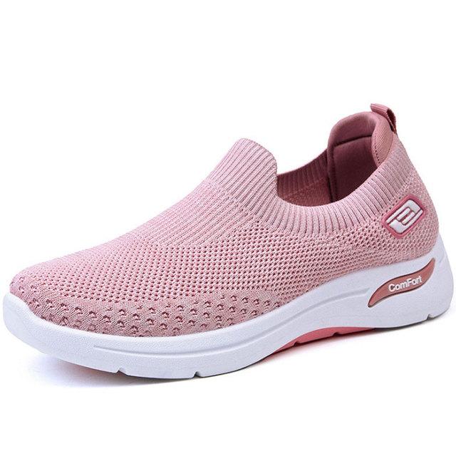 Damen Schuhtrend Frühling Damen Slipper Ballerinas Slip-On Damen Plateau Sportschuhe Lässige Sneaker Tennis Damenschuhe