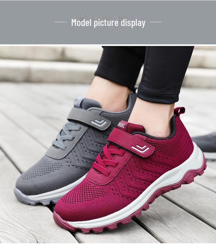 Comfortable Non-Slip Elderly Walking Shoes - Lightweight Spring & Autumn Sneakers