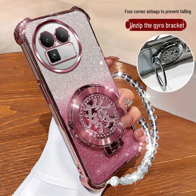 

Realme GT8 Phone Case RMX5100: Rotating Stand with Four-Corner Airbag Drop Protection noe 7 Turbo