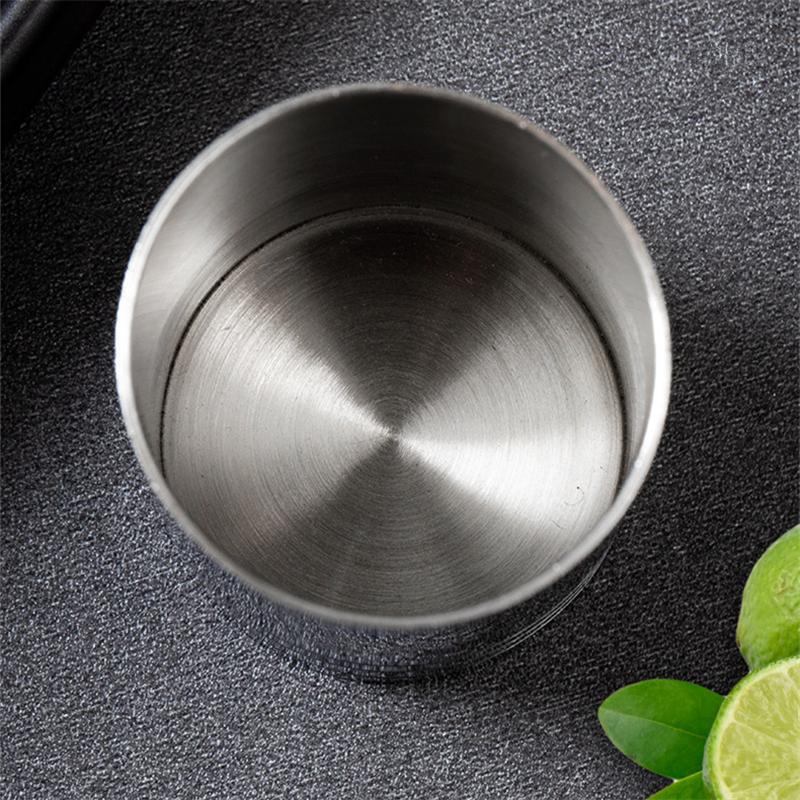 25/35/50ml Stainless Steel Measuring Cup Cylindrical Cocktail Ounce Jigger Wine Drink Measurer Bartending Bottle Bar Accessories