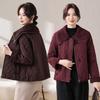 Winter down cotton clothes women's autumn and winter lamb collar coat