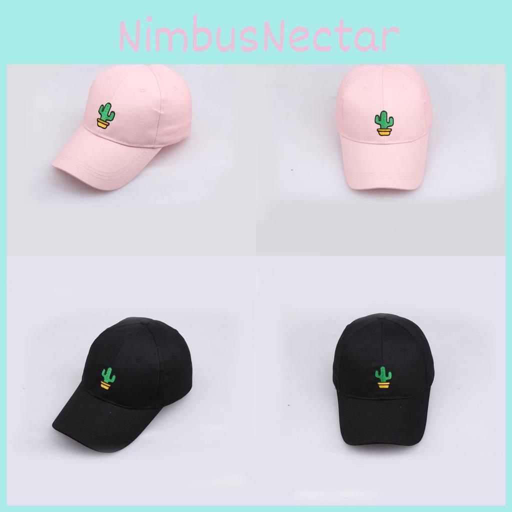 Potted Plant Cactus Embroidered Baseball Cap Men Women Outdoor Casual Hat Travel