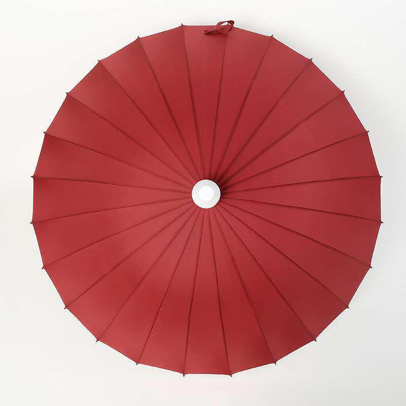 Rainbow 24-Rib Windproof Dual-Use Umbrella - Business, Sunny & Rainy Shade, Double Person, Straight Handle, Sun Protection.